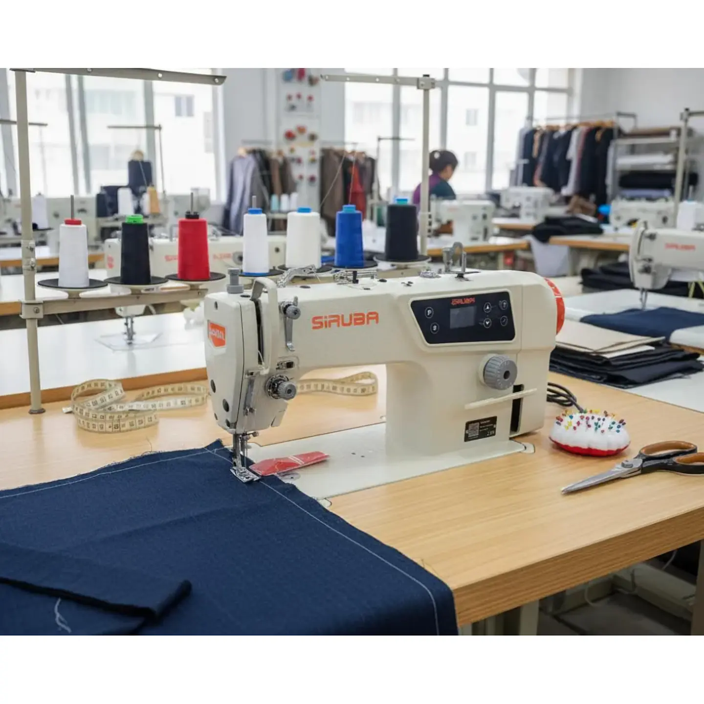 Máquina de Coser Industrial Siruba DL7600 Automática Direct Drive con Corta Hilos 3