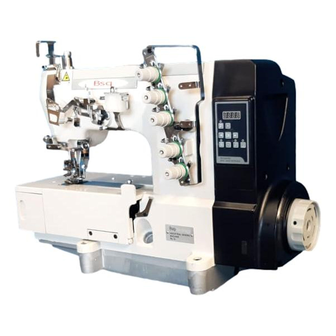 Tapacostura Industrial BSQ 500-YD-01CB con Motor Directo – 3 Agujas 5 Hilos 2