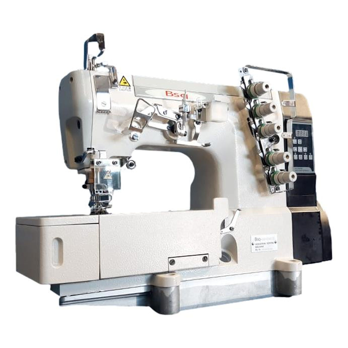 Tapacostura Industrial BSQ 500-YD-01CB con Motor Directo – 3 Agujas 5 Hilos 3