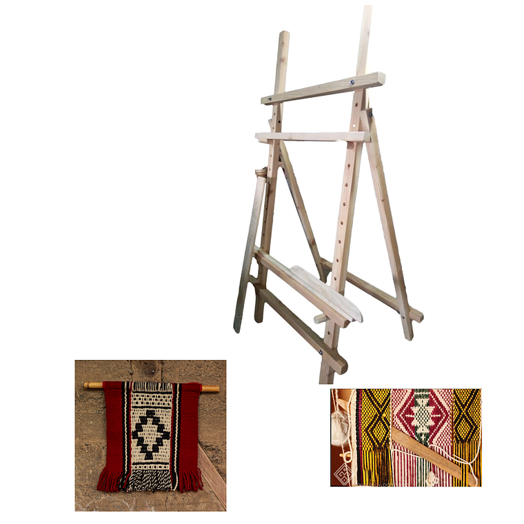 Telar Mapuche Tradicional de Madera – 170 x 250 cm | Hecho en Chile 1