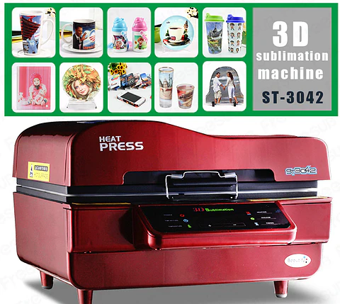Horno de Sublimación 3D al Vacío ST3042 – Profesional Todo en Uno | Sublima 12 Tazas, Vasos, Cristales, Madera, Plástico y Más | 2800W
