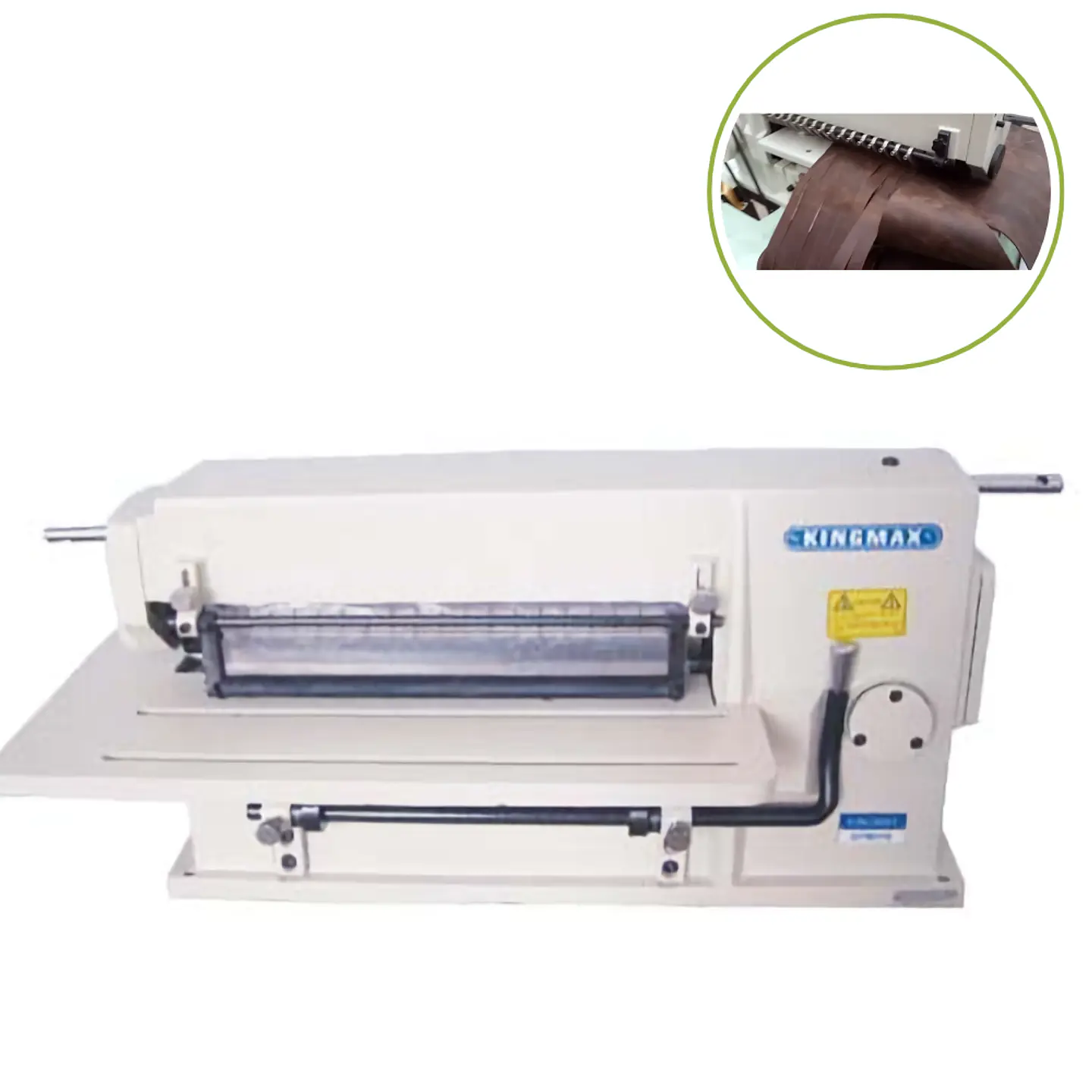 Cortadora de Tiras Cuero KINGMAX GT801S | Máquina Automática Cinturones Correas 305mm | Motor Servo | Cuero  Nailon Tela | Taller Industrial 2