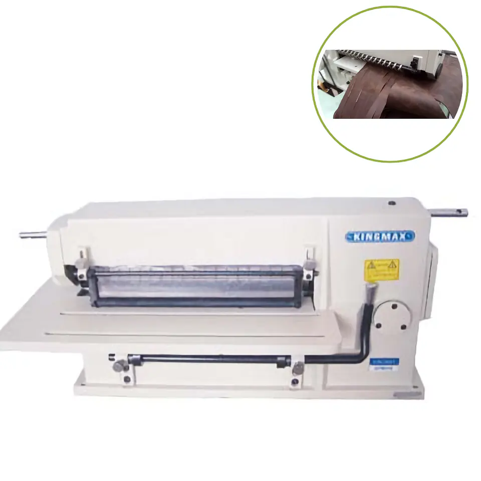 Cortadora de Tiras Cuero KINGMAX GT801S | Máquina Automática Cinturones Correas 305mm | Motor Servo | Cuero  Nailon Tela | Taller Industrial 2