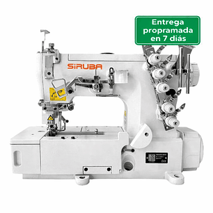 TAPACOSTURA SIRUBA Mod. F006KD-W122-364/FHA – Máquina Industrial de Recubrir con Motor Directo (Direct Drive)