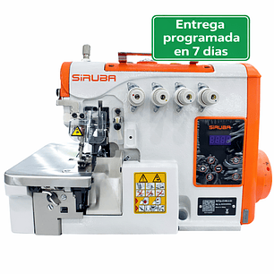 Overlock Siruba Mod. 547QE-514M3-24 – Máquina de Coser Industrial de 4 Hilos con Motor Servo Integrado