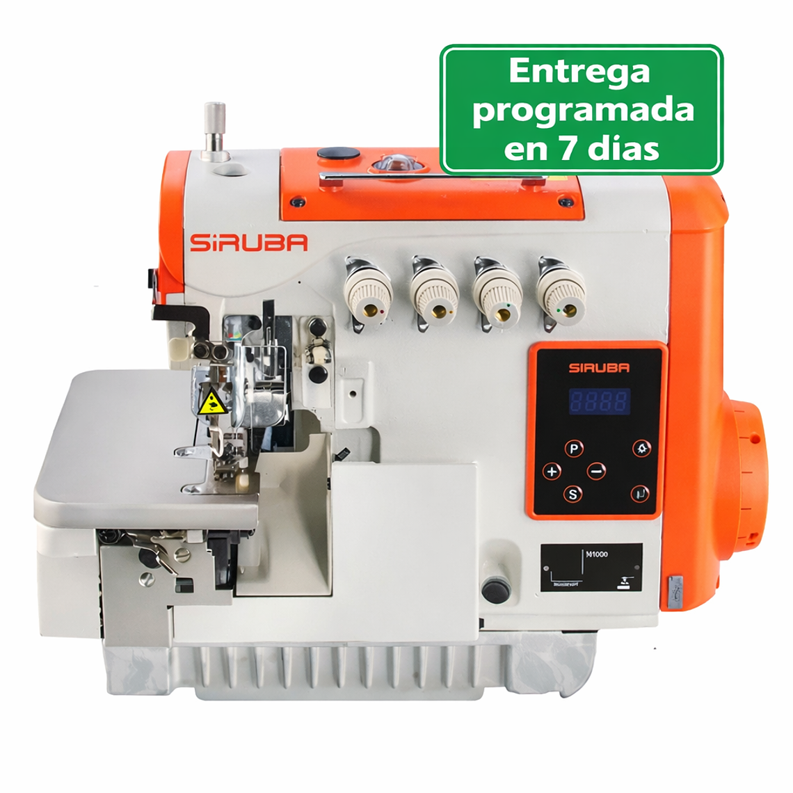 Overlock Siruba Mod. 557QE-516M3-35 – Máquina de Coser Industrial de 5 Hilos con Servo Motor Integrado 1