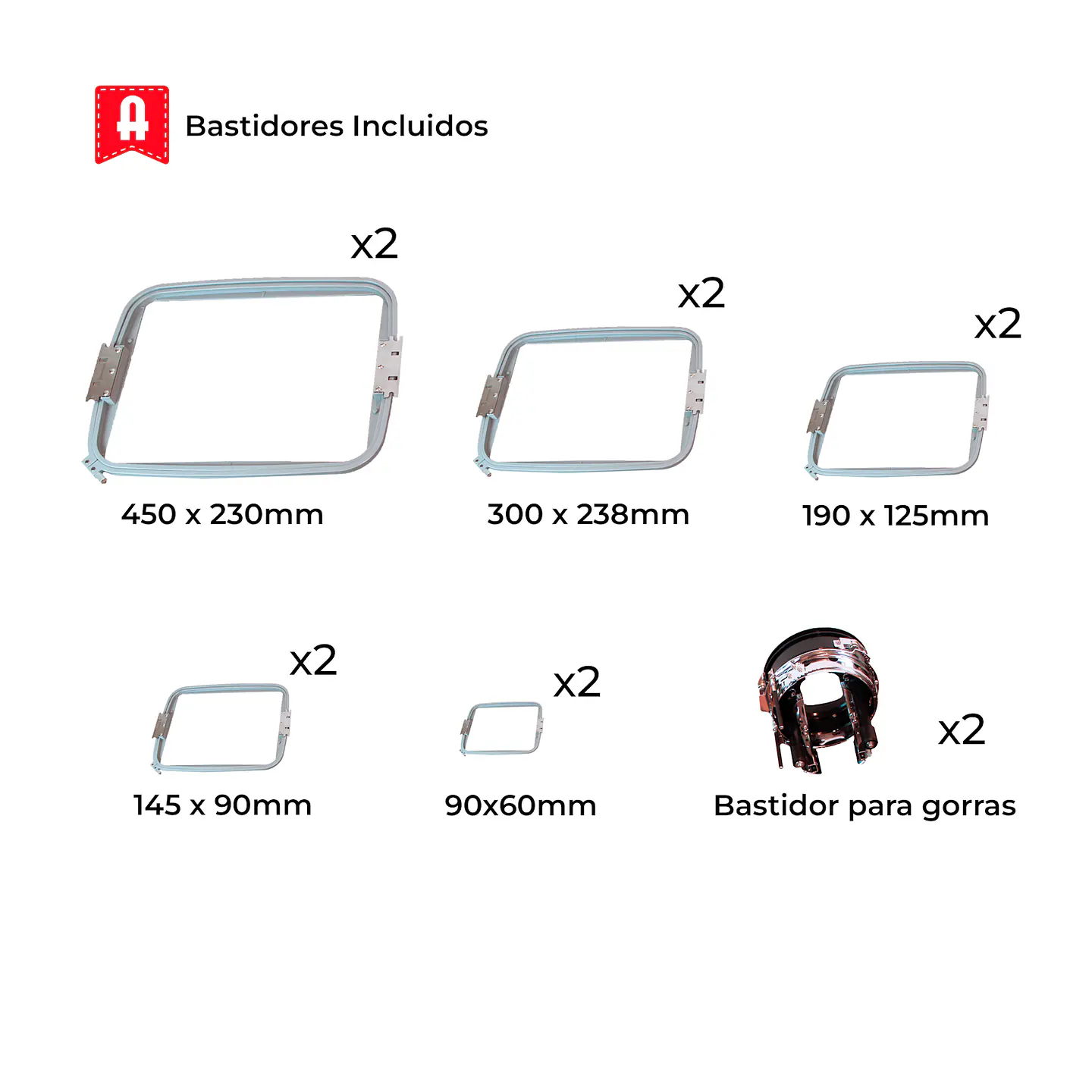 Bordadora Industrial Alfa AX12 | 12 Agujas | 1 Cabeza | Plano y Gorras | Pantalla LCD 10