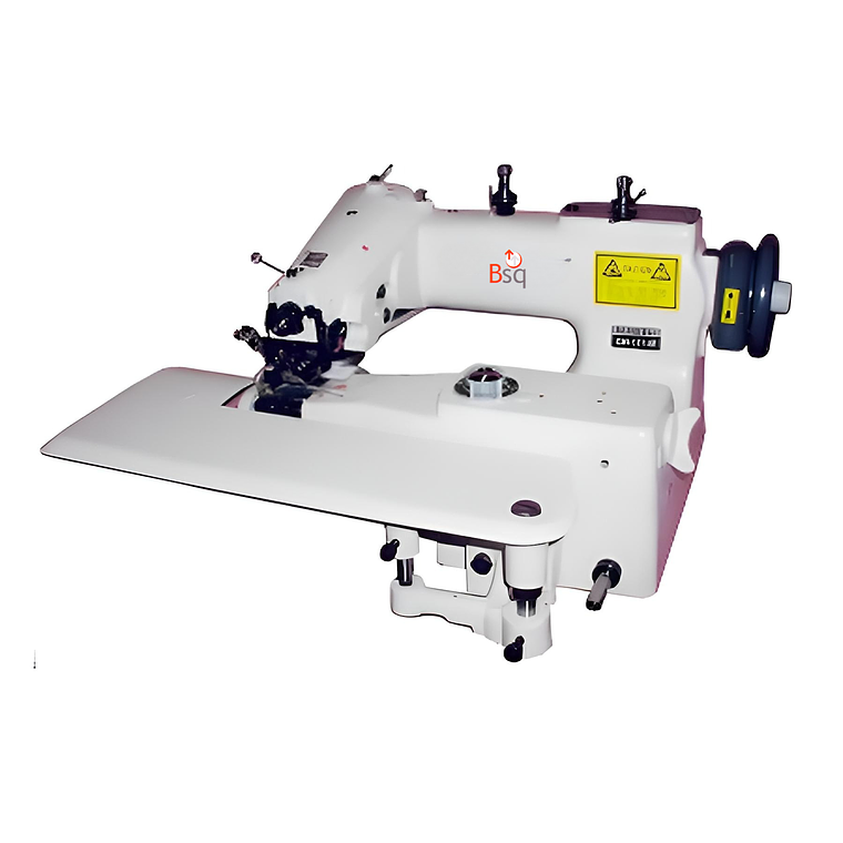 BSQ MOD  CM-101 – Máquina Industrial de Dobladillo Invisible (Basta) | Puntada Cadeneta Un Solo Hilo | Completa con Mesa y Servomotor 1