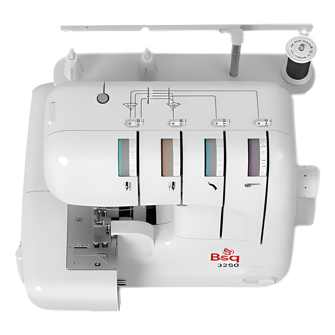 Overlock BSQ 3250 — 12 Puntadas para Todo Tipo de Telas: Lana, Jean, Lycra y más | Liviana y Fácil de Usar 5