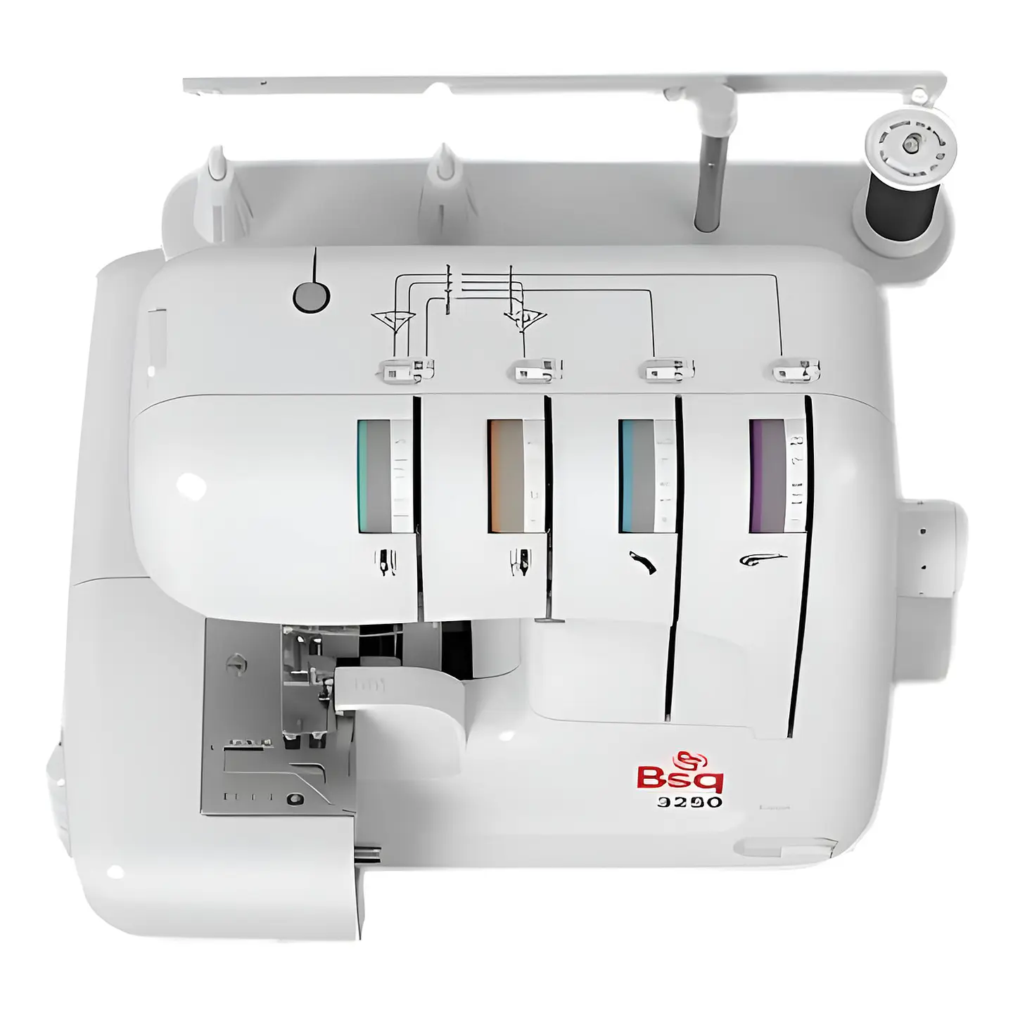Overlock BSQ 3250 — 12 Puntadas para Todo Tipo de Telas: Lana, Jean, Lycra y más | Liviana y Fácil de Usar 7