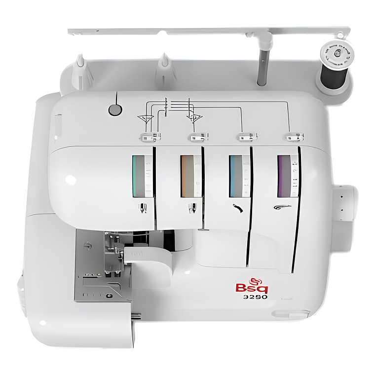 Overlock BSQ 3250 — 12 Puntadas para Todo Tipo de Telas: Lana, Jean, Lycra y más | Liviana y Fácil de Usar 5