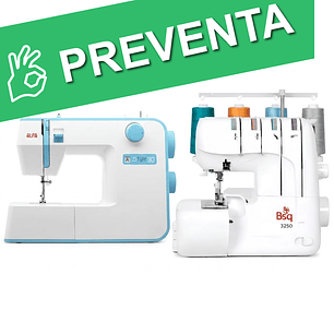 PACK EMPRENDE OVERLOCK 3250 + MAQ COSER STYLE 30