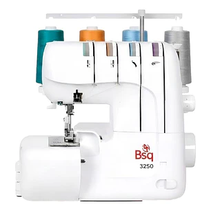 Overlock BSQ 3250 — 12 Puntadas para Todo Tipo de Telas: Lana, Jean, Lycra y más | Liviana y Fácil de Usar
