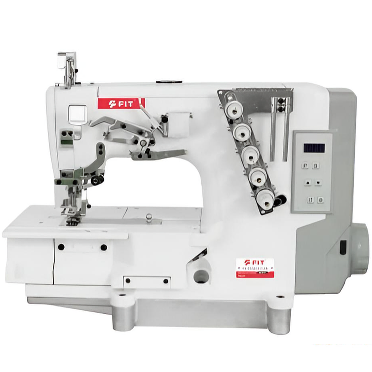 MAQUINA TAPACOSTURA INDUSTRIAL FIT-5700D - DUO: Cama Plana y Pegadora de Cuellos en una - DIRECT DRIVE 2