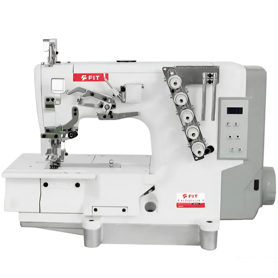 MAQUINA TAPACOSTURA INDUSTRIAL FIT-5700D - DUO: Cama Plana y Pegadora de Cuellos en una - DIRECT DRIVE 2