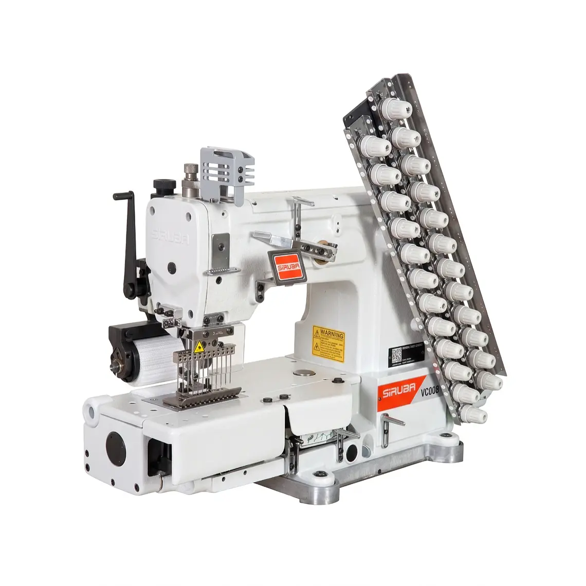 Máquina Multiaguja Industrial SIRUBA VC008-12064P – 12 Agujas para Elástico y Ropa Interior 5