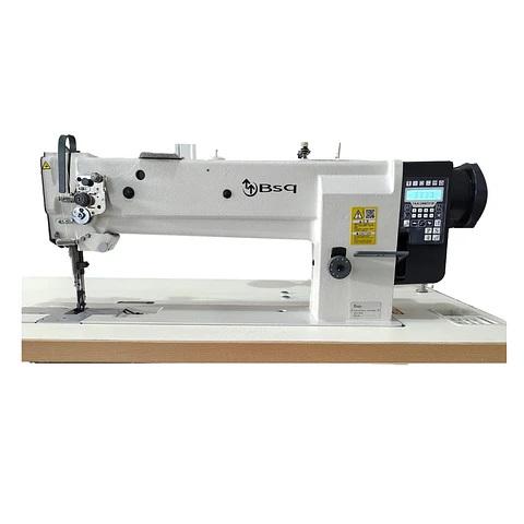 Máquina Recta Industrial AUTOMATICA Brazo Largo BSQ 20606 18" – Triple Arrastre, Cuero y Tapicería 1800 p/min