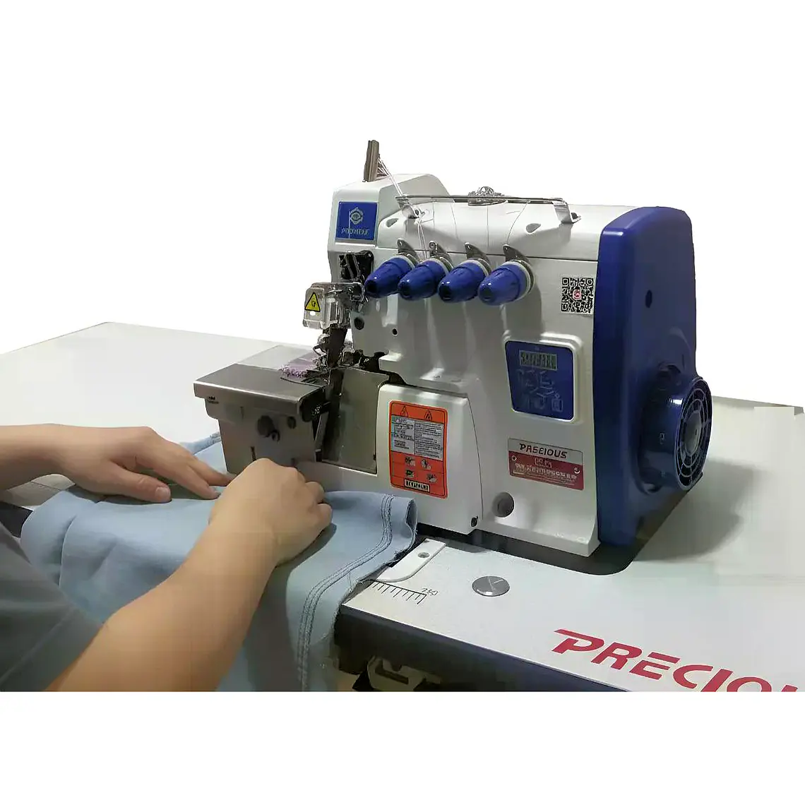 Overlock Precious C4 – Máquina de Coser Industrial 4 Hilos con Motor Directo y Lubricación Automática 3