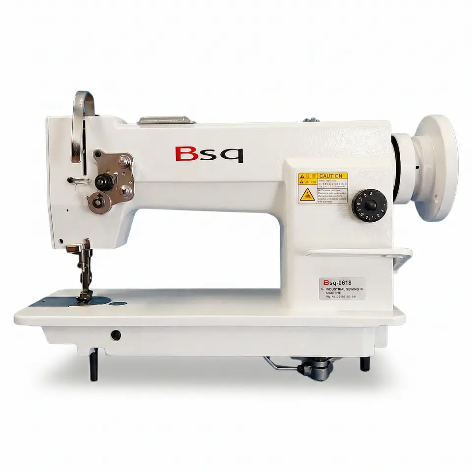 Máquina Recta Industrial BSQ GCO618 Triple Arrastre – Cuero, Lonas y Carpas, 2500 p/min Aguja DPx17 1