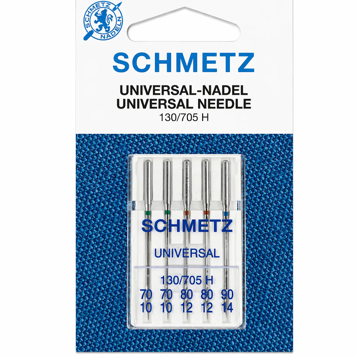 AGUJA SCHMETZ 130/705 H - SURTIDA ( 2#70 - 2#80  - 1#90) 1