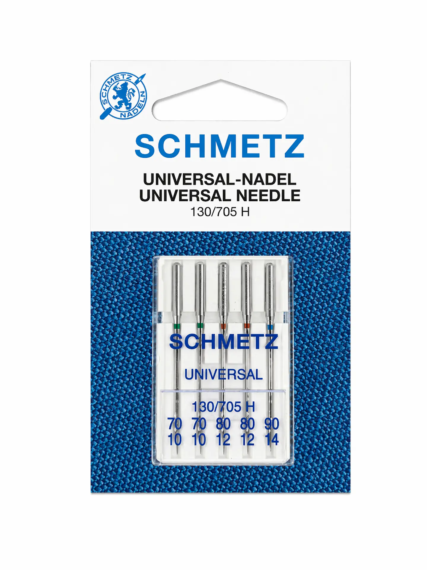 AGUJA SCHMETZ 130/705 H - SURTIDA ( 2#70 - 2#80  - 1#90) 1