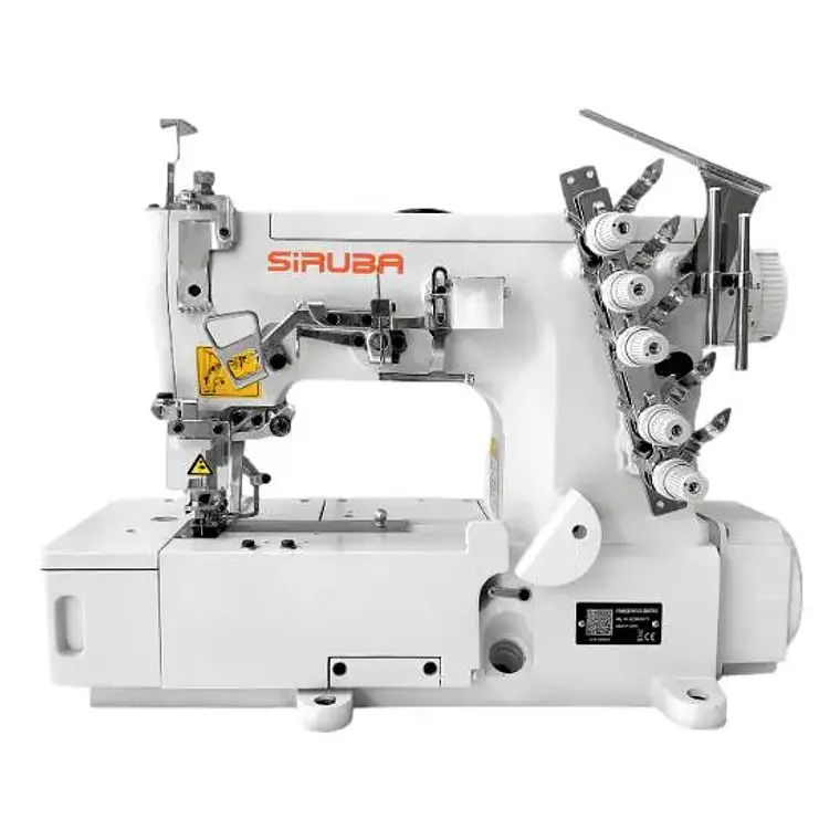TAPACOSTURA SIRUBA Mod. F006KD-W122-364/FHA – Máquina Industrial de Recubrir con Motor Directo (Direct Drive) 2
