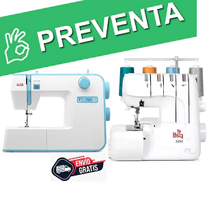 PACK EMPRENDE OVERLOCK 3250 + MAQ COSER STYLE 30