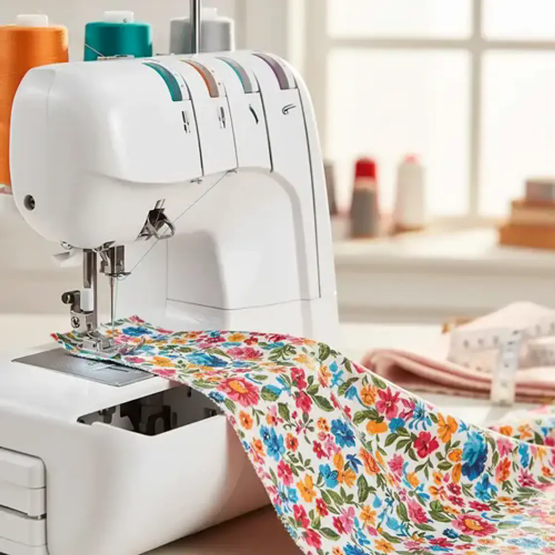 Overlock BSQ 3250 — 12 Puntadas para Todo Tipo de Telas: Lana, Jean, Lycra y más | Liviana y Fácil de Usar 4