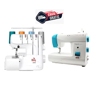 PACK EMPRENDE LITE OVERLOCK 3250 + MAQ COSER NEXT 820 PLUS