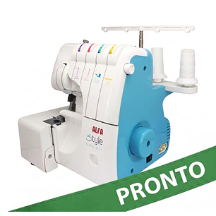 OVERLOCK ALFA MOD 8708 - Maquina de 4 Hilos, Brazo Libre, Velocidad 1200 ppm