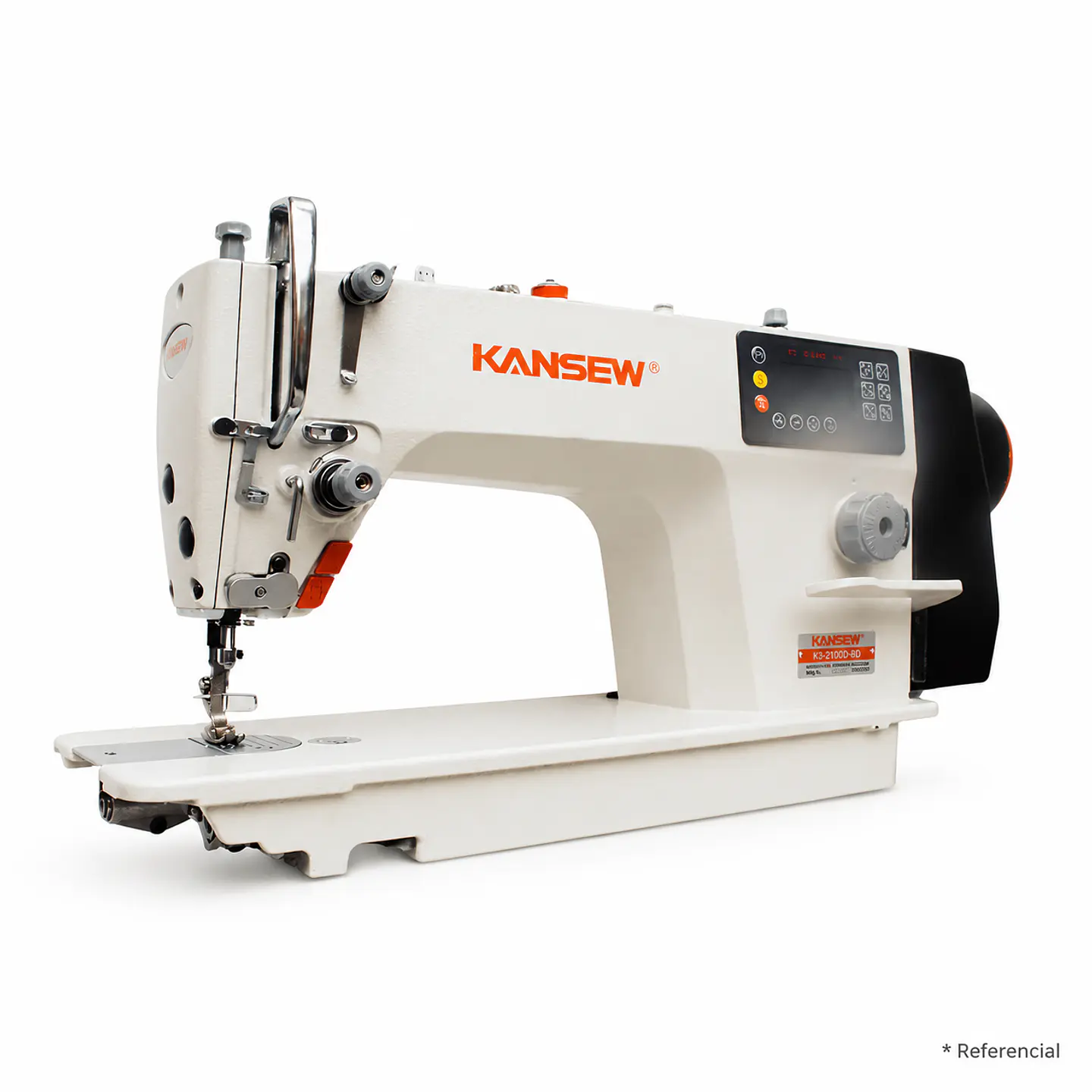 Máquina Recta Industrial KANSEW KS-8801 con Gancho Jumbo y Corte de Hilo Automático 1