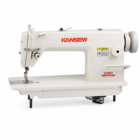 Máquina Recta Industrial KANSEW KS-8801 con Gancho Jumbo y Corte de Hilo Automático