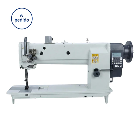 Máquina de Coser Industrial para Tapicería Pesada GC20608-2L | 2 Agujas | Brazo de 635mm - 25 pulg | Triple Arrastre.