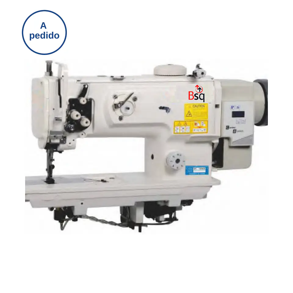 Máquina Industrial Bsq MT-1560N-D Doble Aguja Triple Transporte Direct Drive para Cuero y Tapicería 1