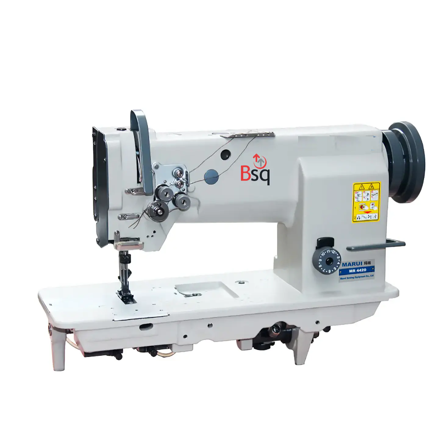 Recta Industrial Bsq mod  MT-4420 Doble Aguja Triple Transporte – Cuero, Tapicería y Materiales Pesados 1
