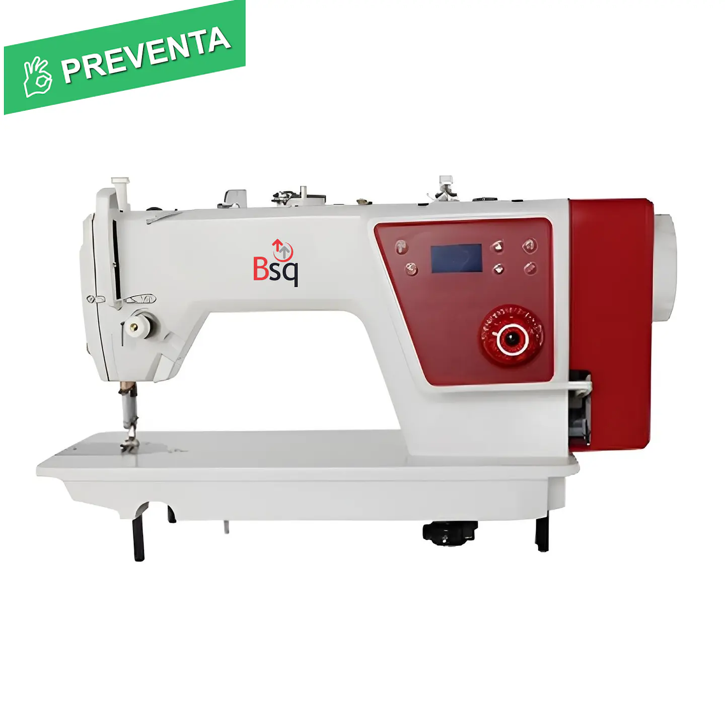 Recta Industrial BSQ-F18M Motor Directo - Gancho Jumbo– Una Aguja, 5.000 ppm | Confección, Jeans, Marroquinería y Tapicería Liviana 1