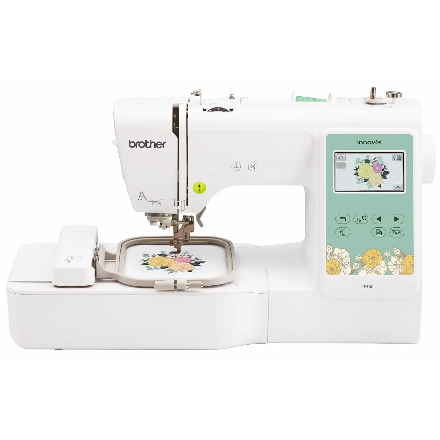 Máquina de Bordar Brother PE560L – Bordadora 1 Aguja, Área 100×100 mm, USB, LCD Táctil 2