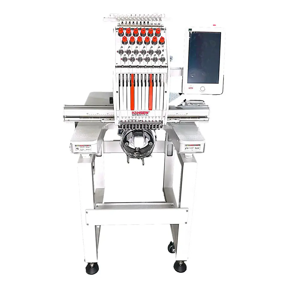 Bordadora Industrial KANSEW KS1201C 12 Agujas 1 Cabezal - Bordado Plano Prendas y Gorras 1200 PPM 3