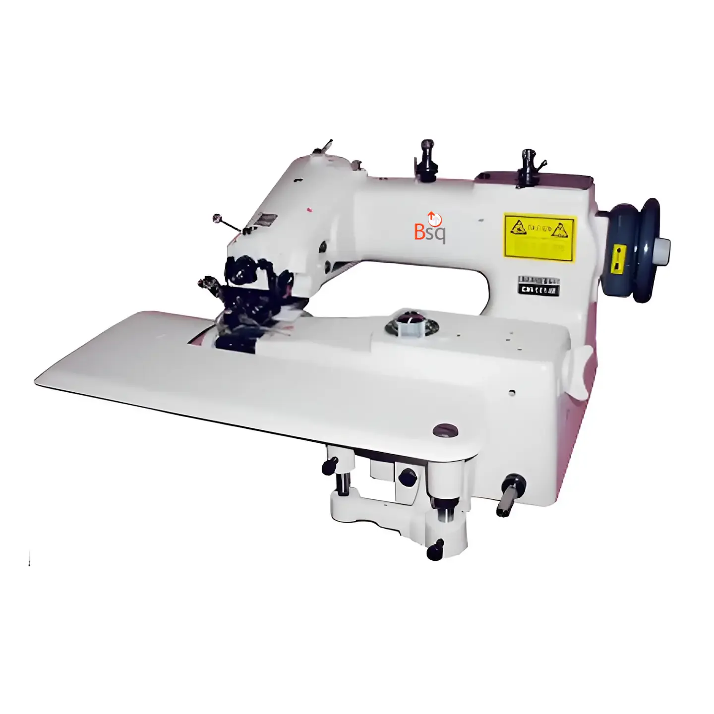 BSQ MOD CM-101 – Máquina Industrial de Dobladillo Invisible (Basta) | Puntada Cadeneta Un Solo Hilo | Completa con Mesa y Servomotor 1