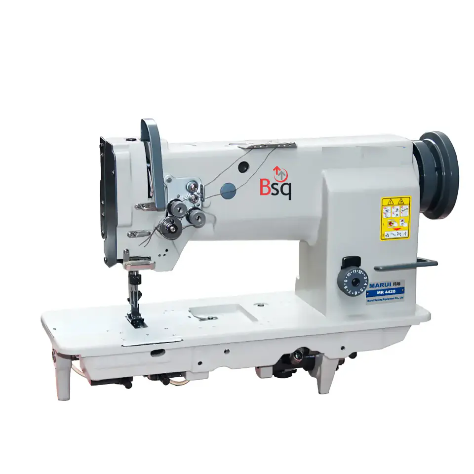 Recta Industrial Bsq mod  MT-4420 Doble Aguja Triple Transporte – Cuero, Tapicería y Materiales Pesados 1