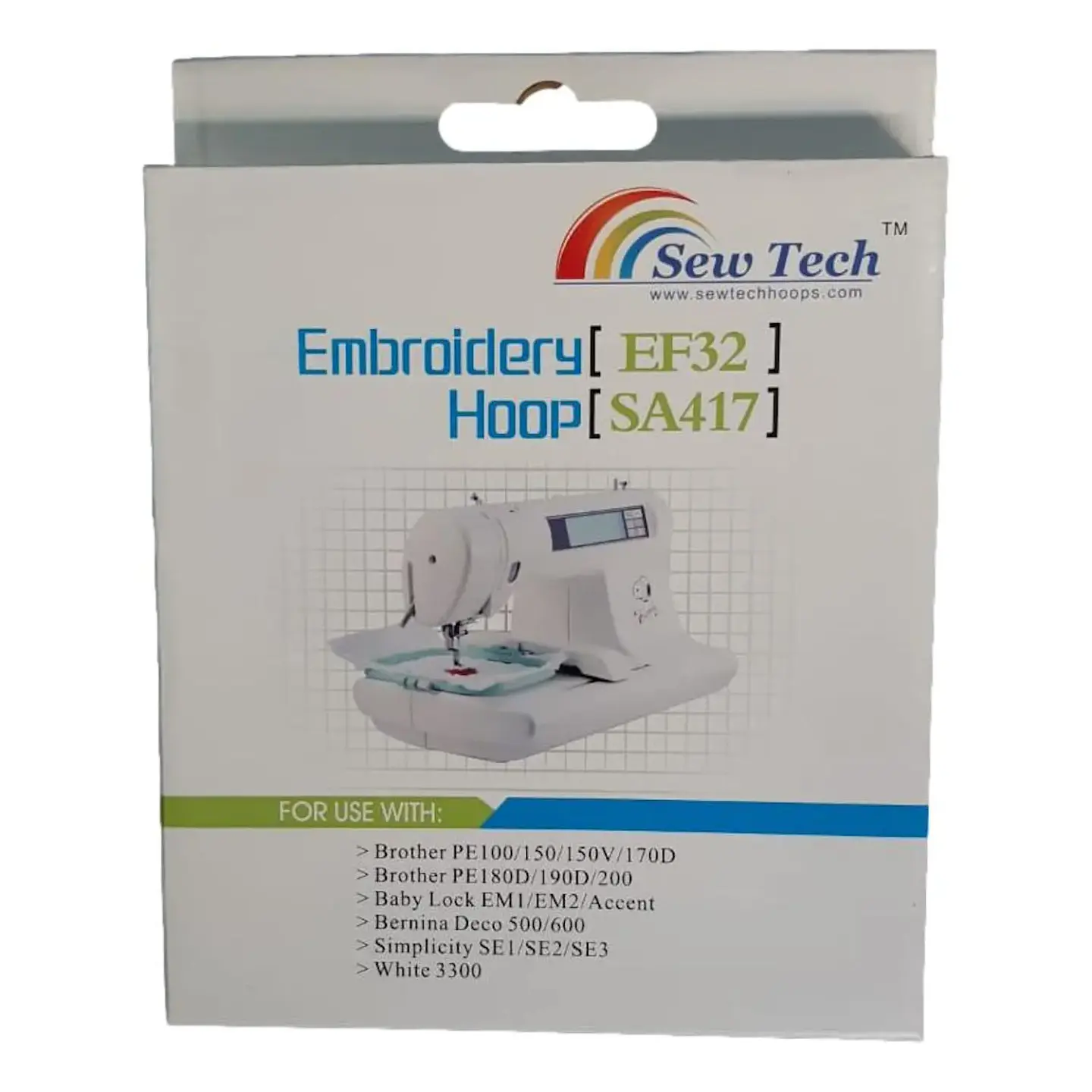 Bastidor Sewtech Adecuado para Brother SA-417 (110 x 110 mm) 4