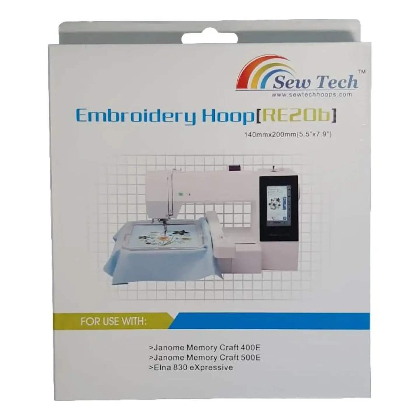 Bastidor Sewtech Adecuado para Janome 500E Mod RE20B ( 140 X200 ) 3