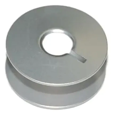 Carretel de Aluminio con Ranura para Recta Industrial – Pack de 5 Unidades