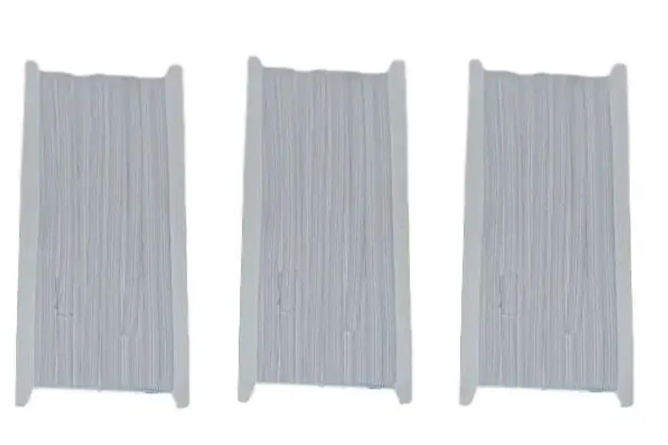Pack de 3 elásticos planos blancos de 6 mm x 10 m 1