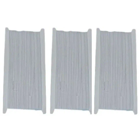 Pack de 3 elásticos planos blancos de 5 mm x 10 m
