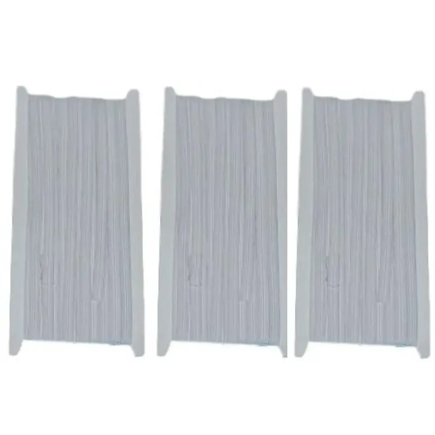 Pack de 3 elásticos planos blancos de 5 mm x 10 m 1