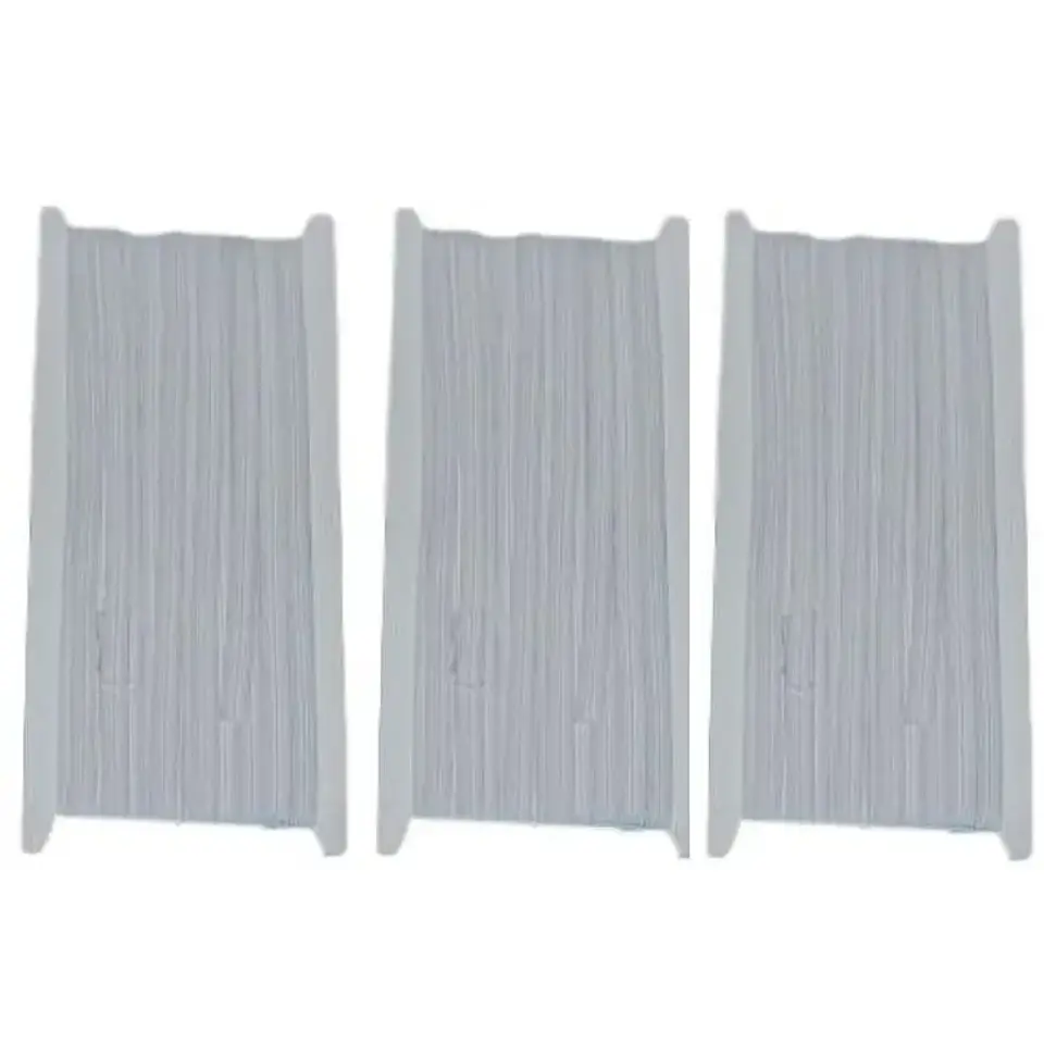 Pack de 3 elásticos planos blancos de 5 mm x 10 m 1