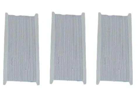 Elástico plano blanco 8 mm, pack 3 x 10 m