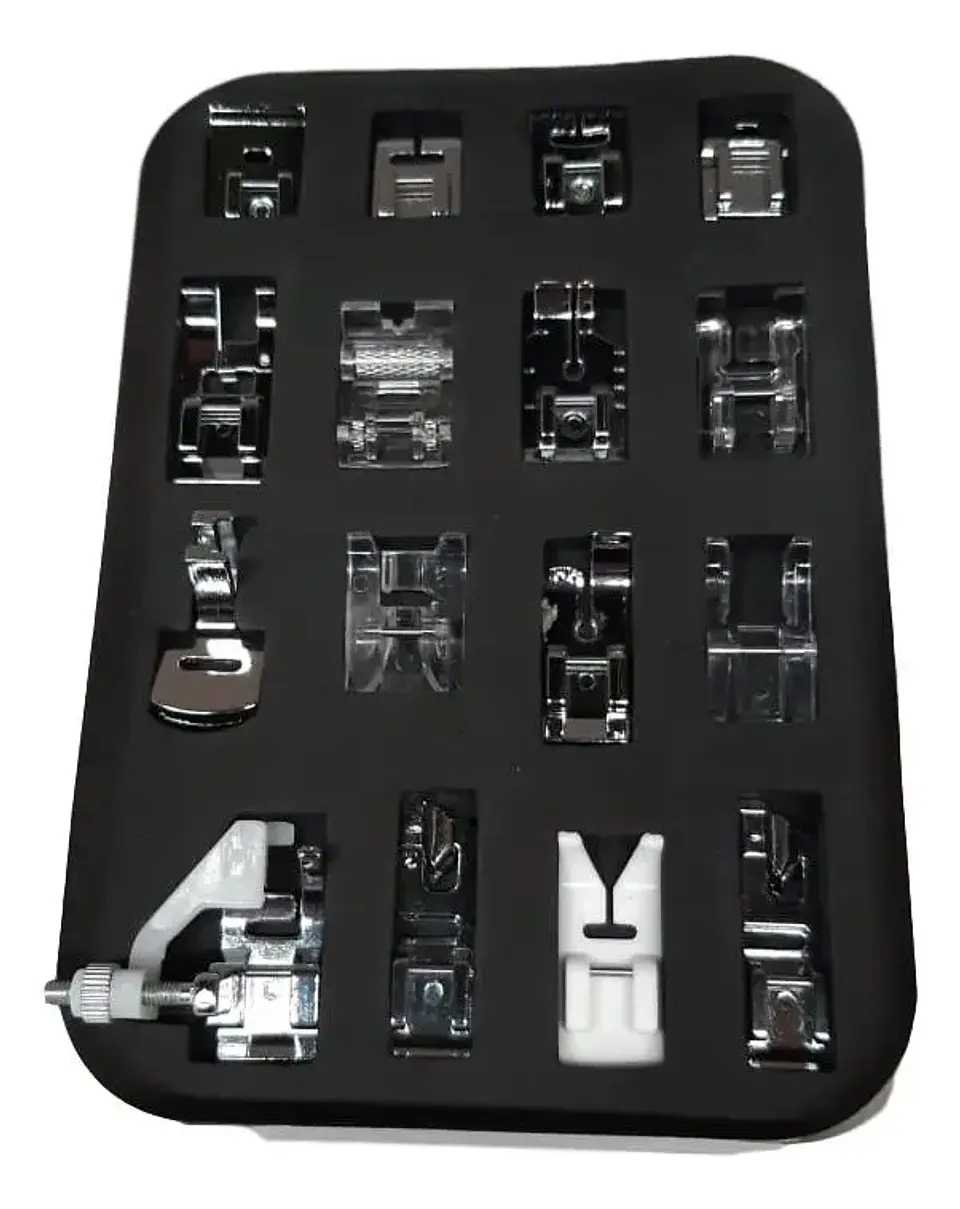 Caja con 16 Prensatelas Máquinas de Coser 1