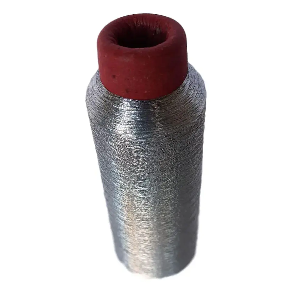 Hilo Bordar Metalico Plata 3000 MT/CONO 1